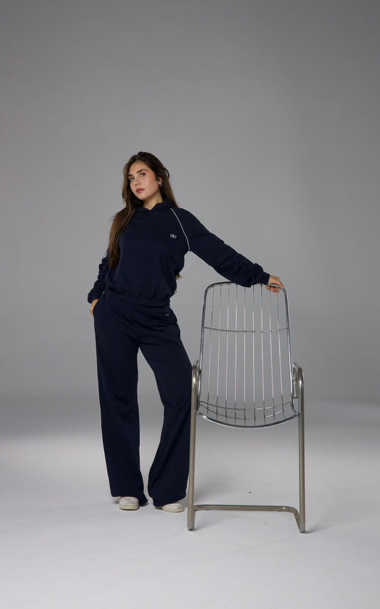 Set en Moleton Bleu marine