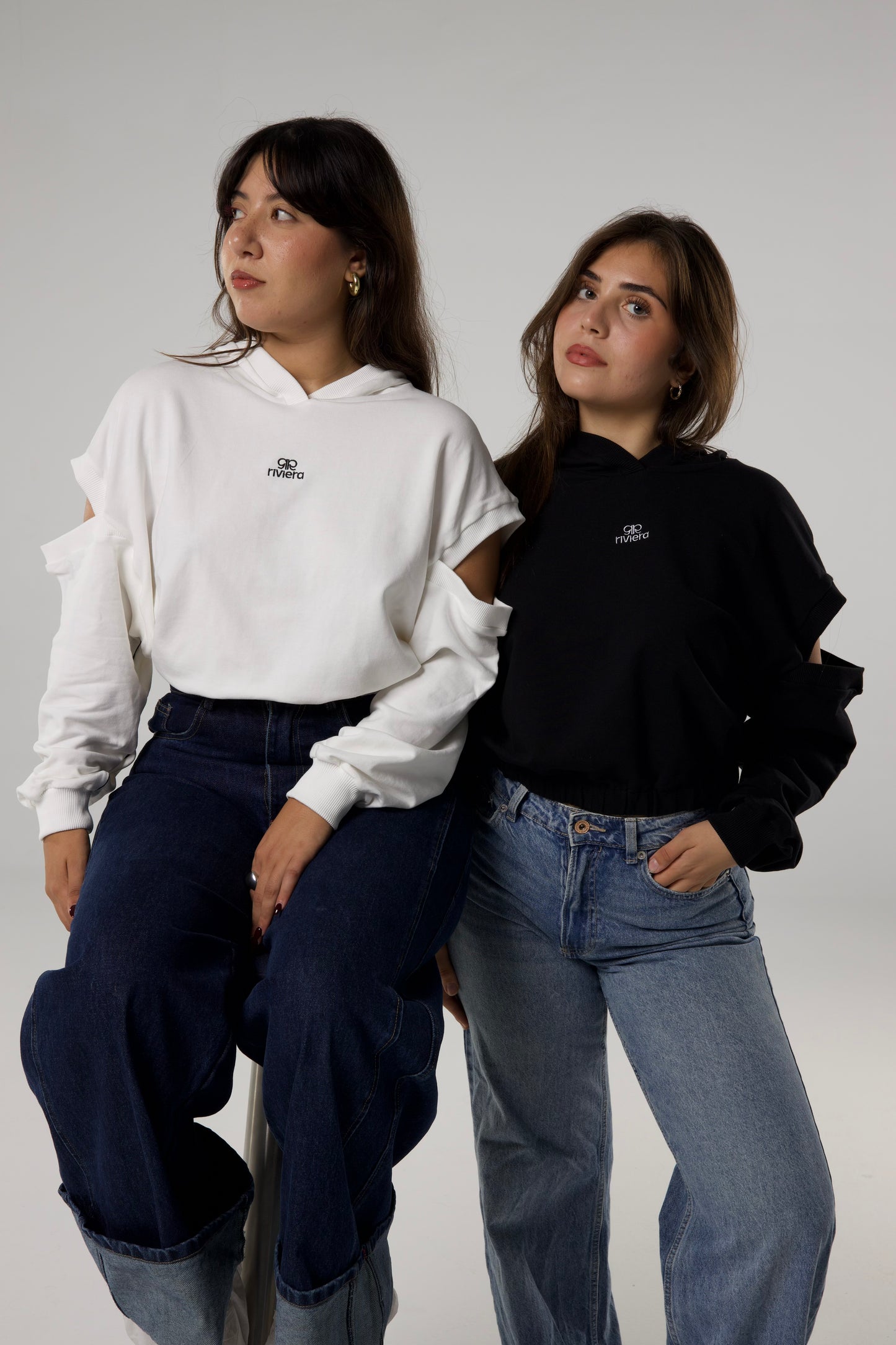 Sweat Shirt Court Blanc