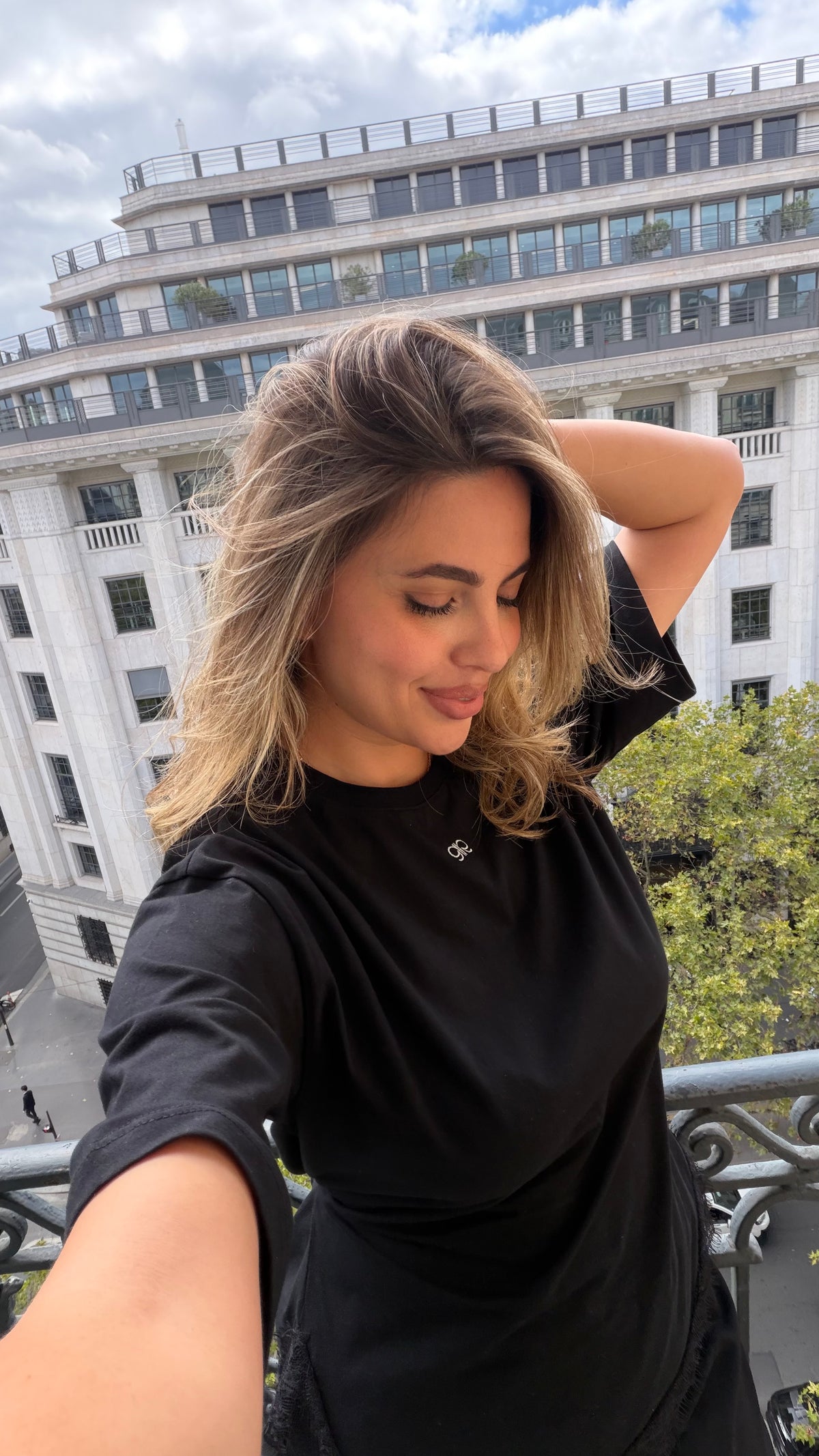 T-shirt Noir Dentelle