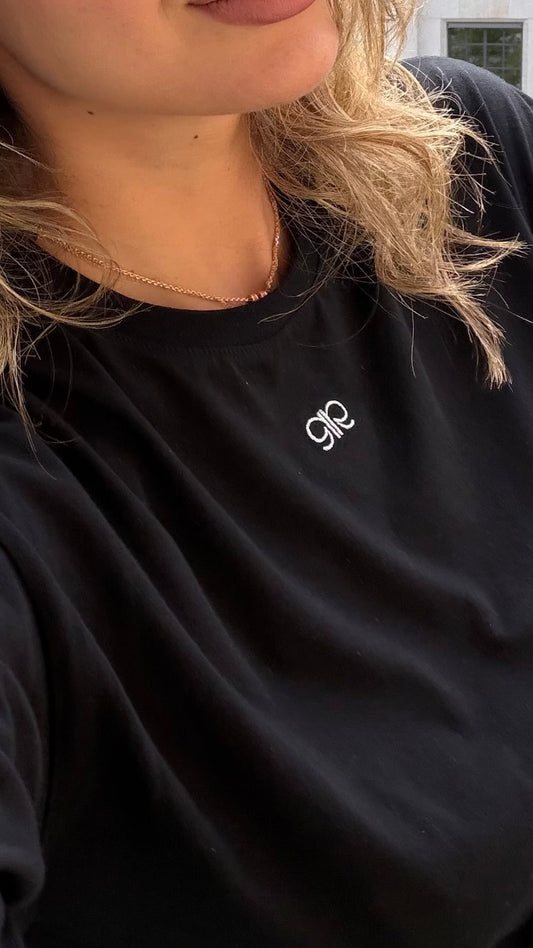 T-shirt Noir Dentelle