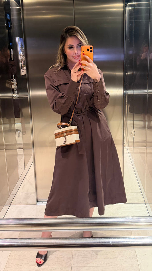 Robe longue Marron
