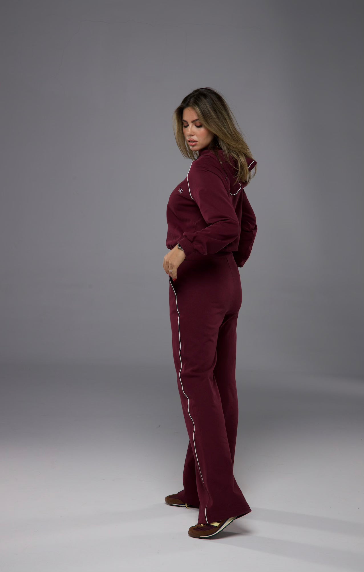 Set en Moleton Aubergine