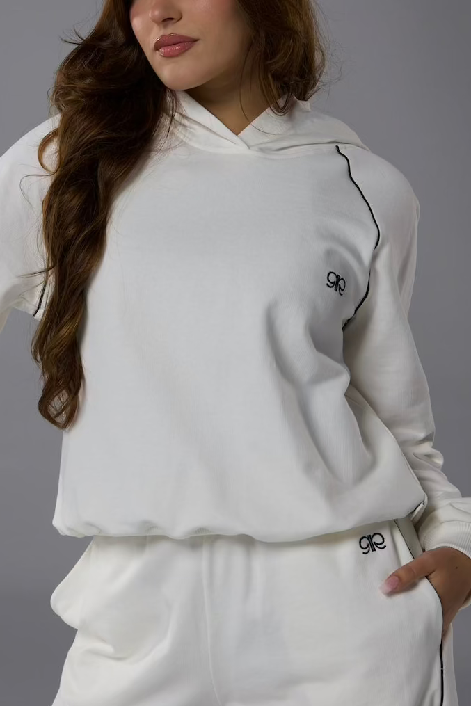 Set en Moleton blanc