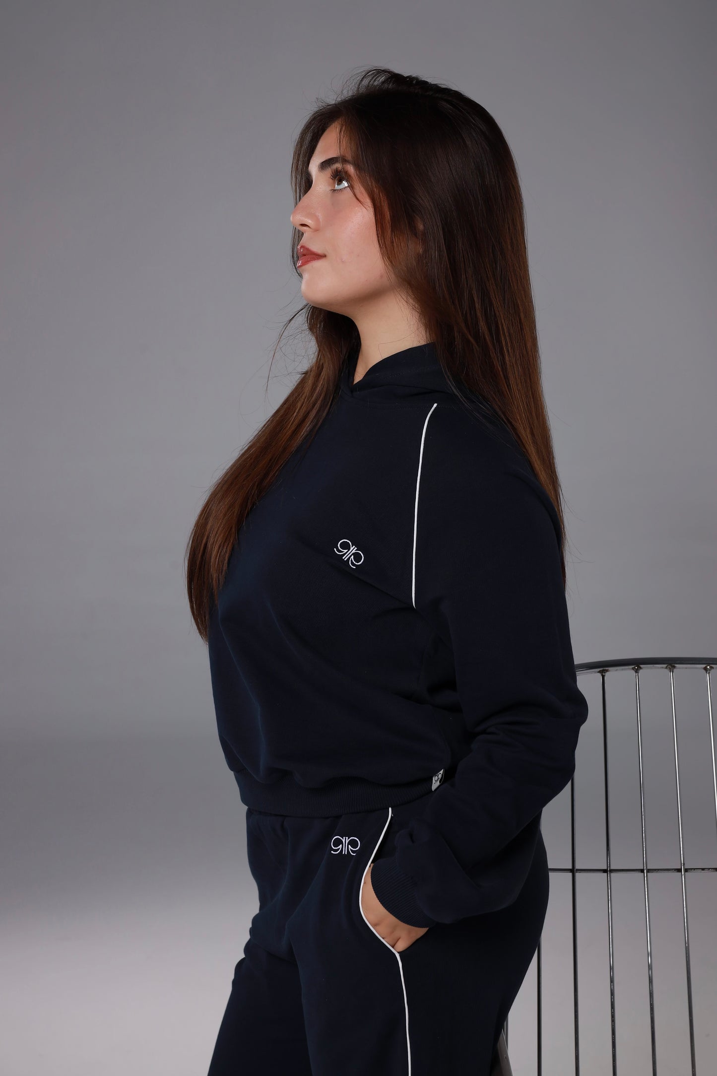 Set en Moleton Bleu marine
