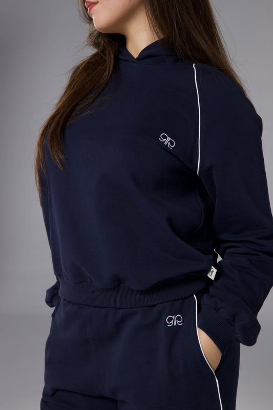 Set en Moleton Bleu marine