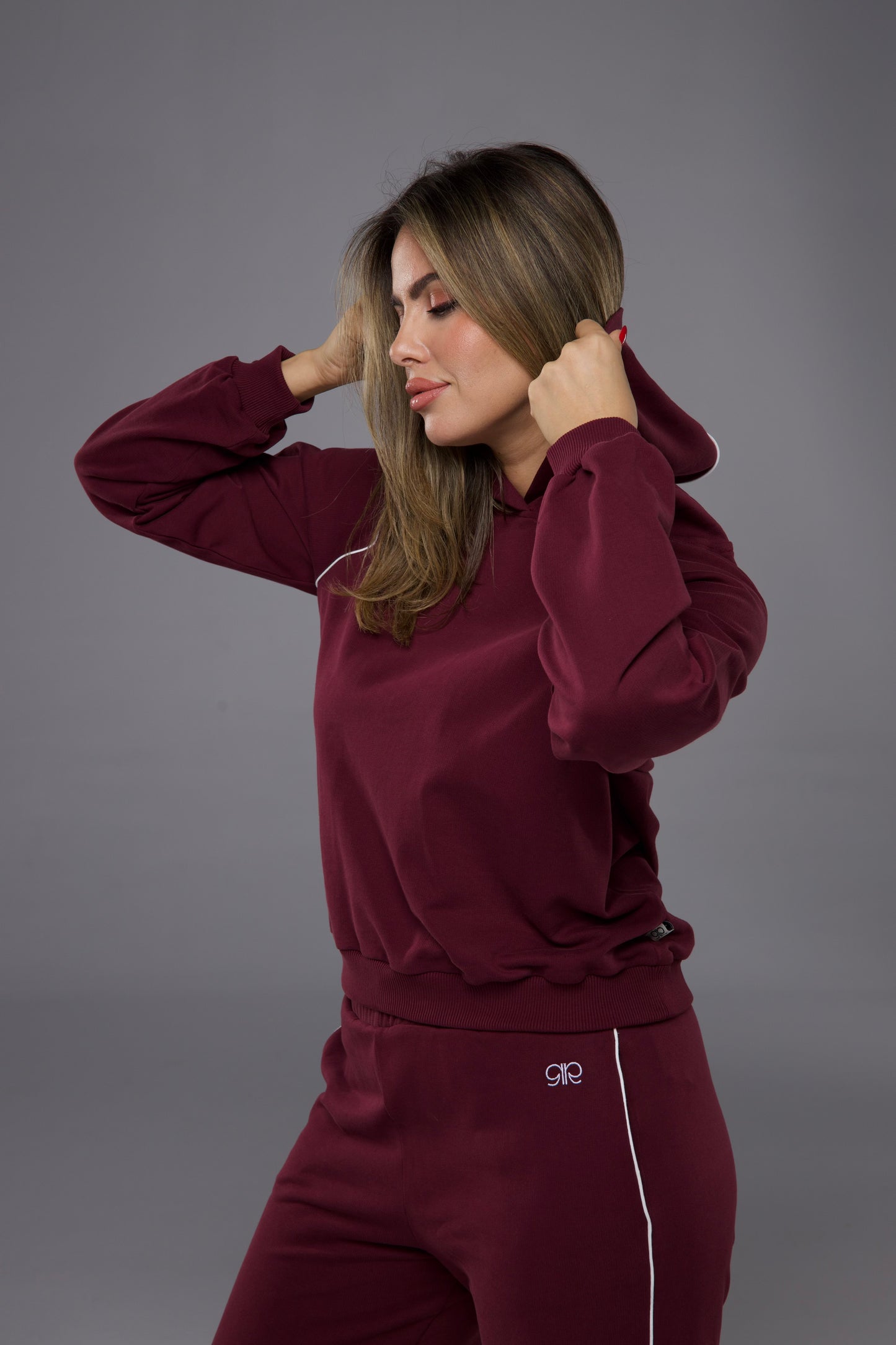 Set en Moleton Aubergine
