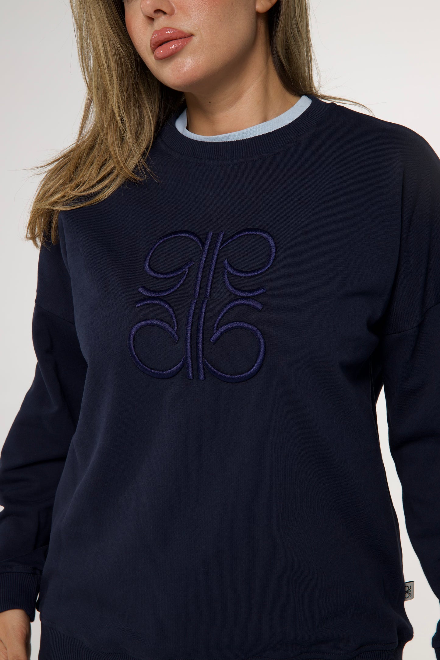 Sweat  en Moleton Bleu