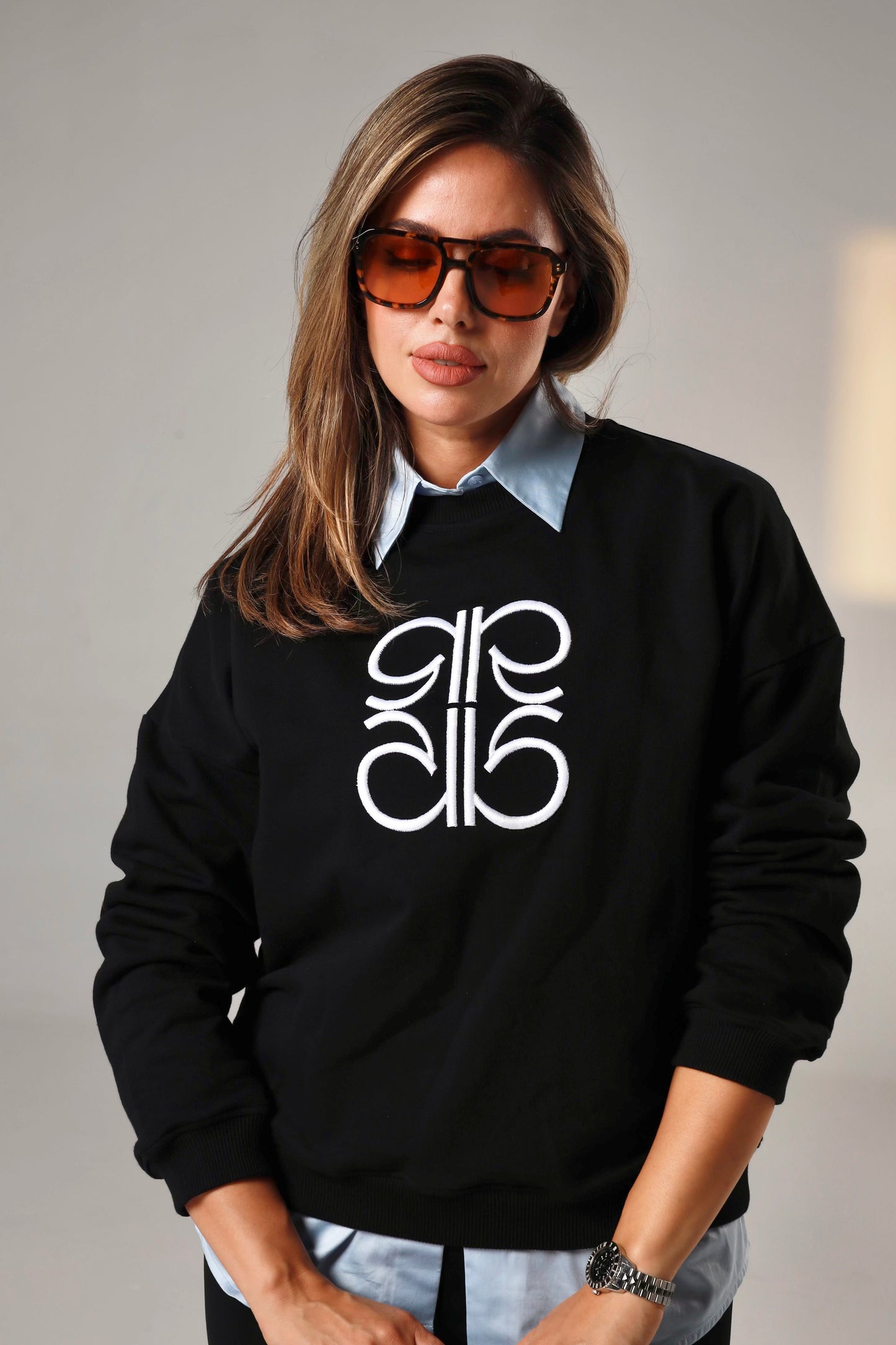 Sweat en Moleton Noir