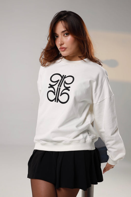 Sweat en Moleton Blanc