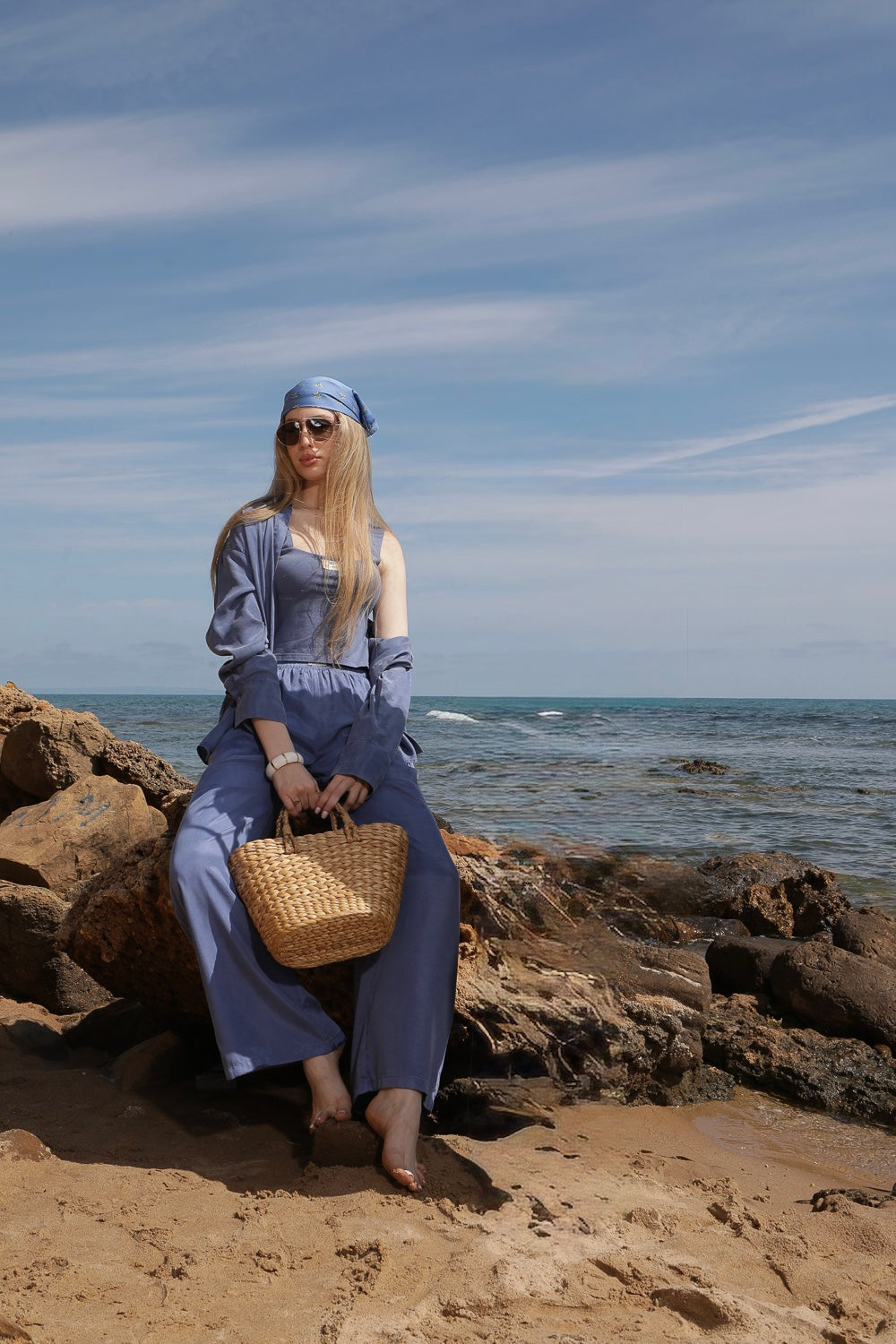 Set Tencel Bleu