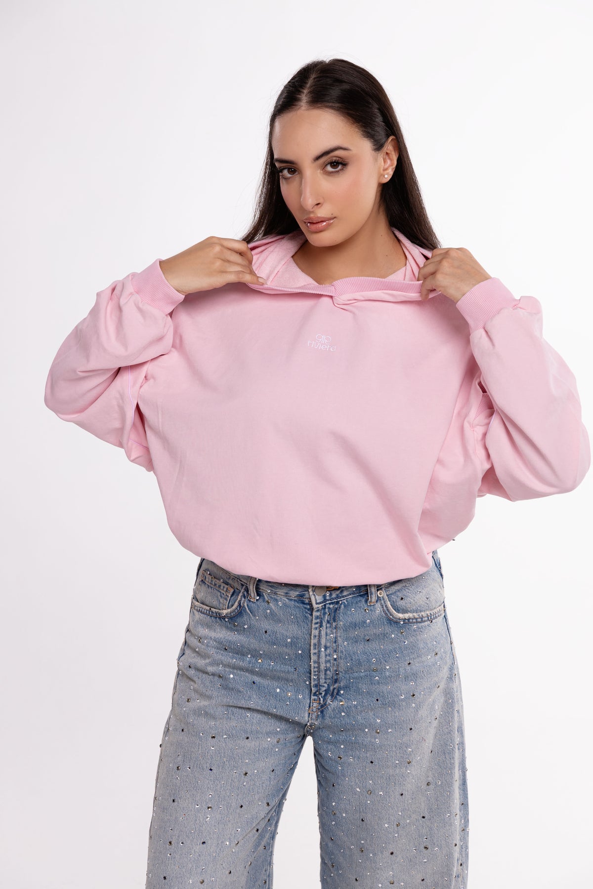 Sweat Shirt court ROSE