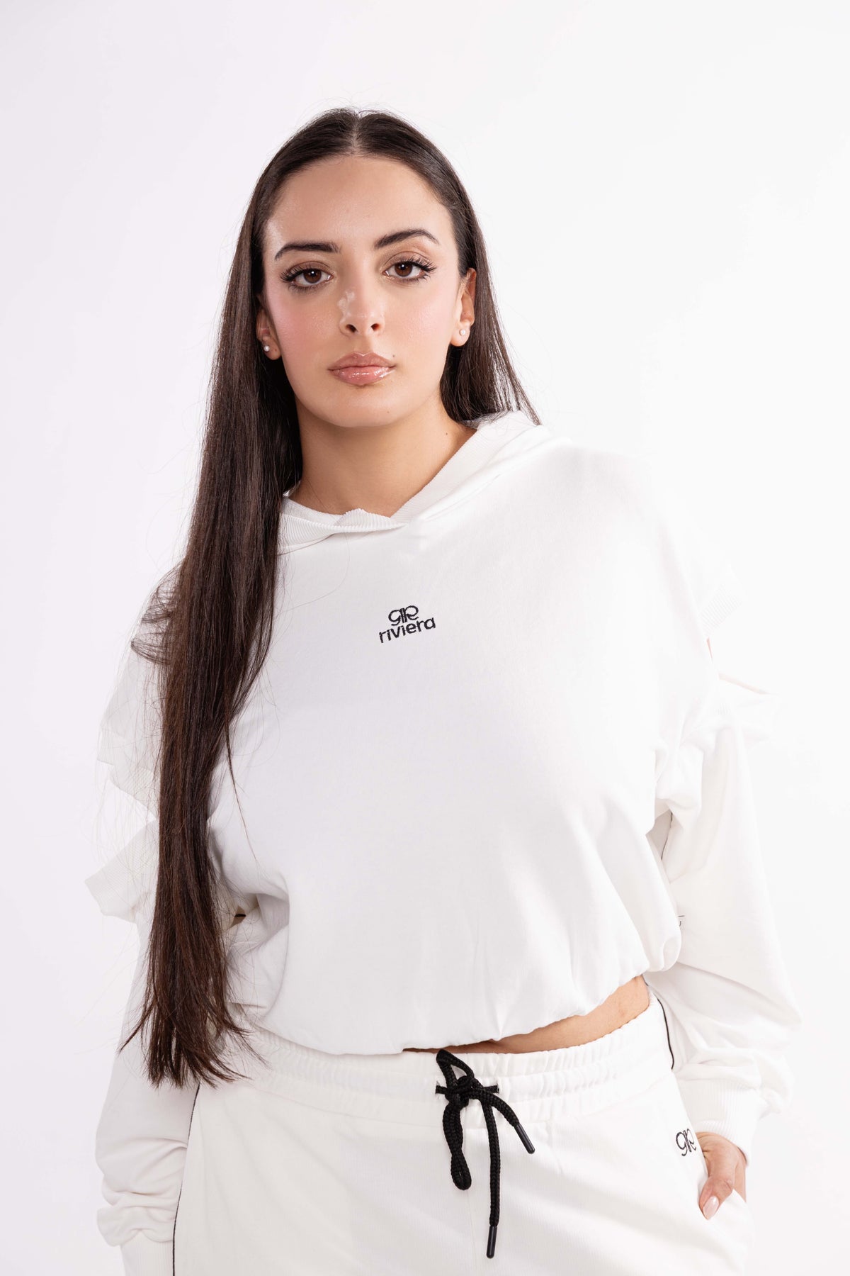 Sweat Shirt Court Blanc