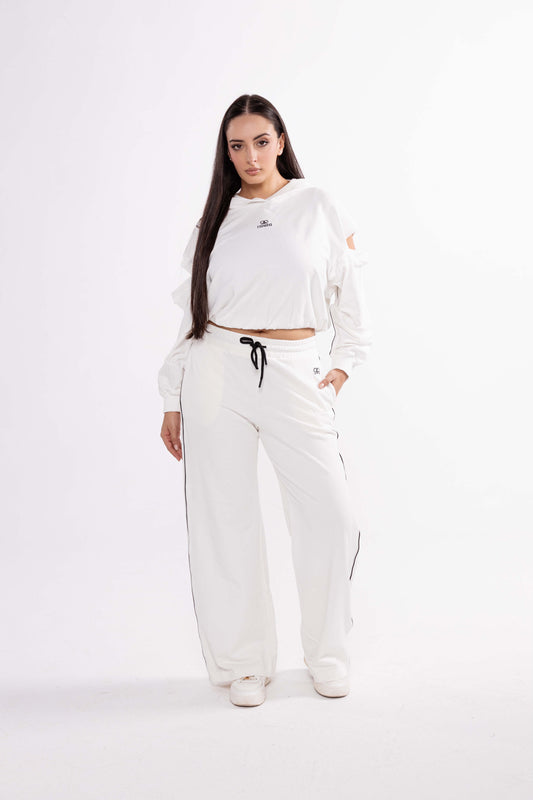 Sweat Shirt Court Blanc
