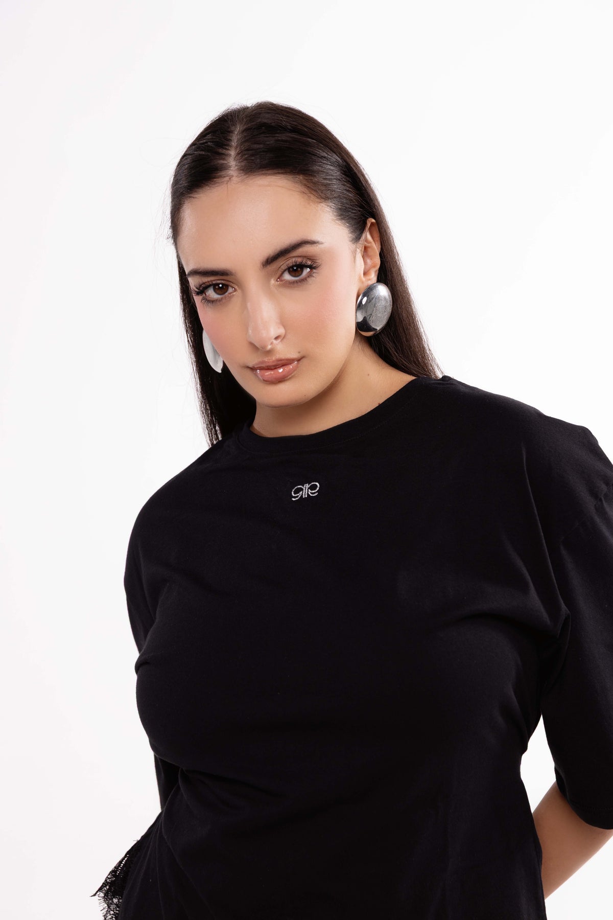 T-shirt Noir Dentelle