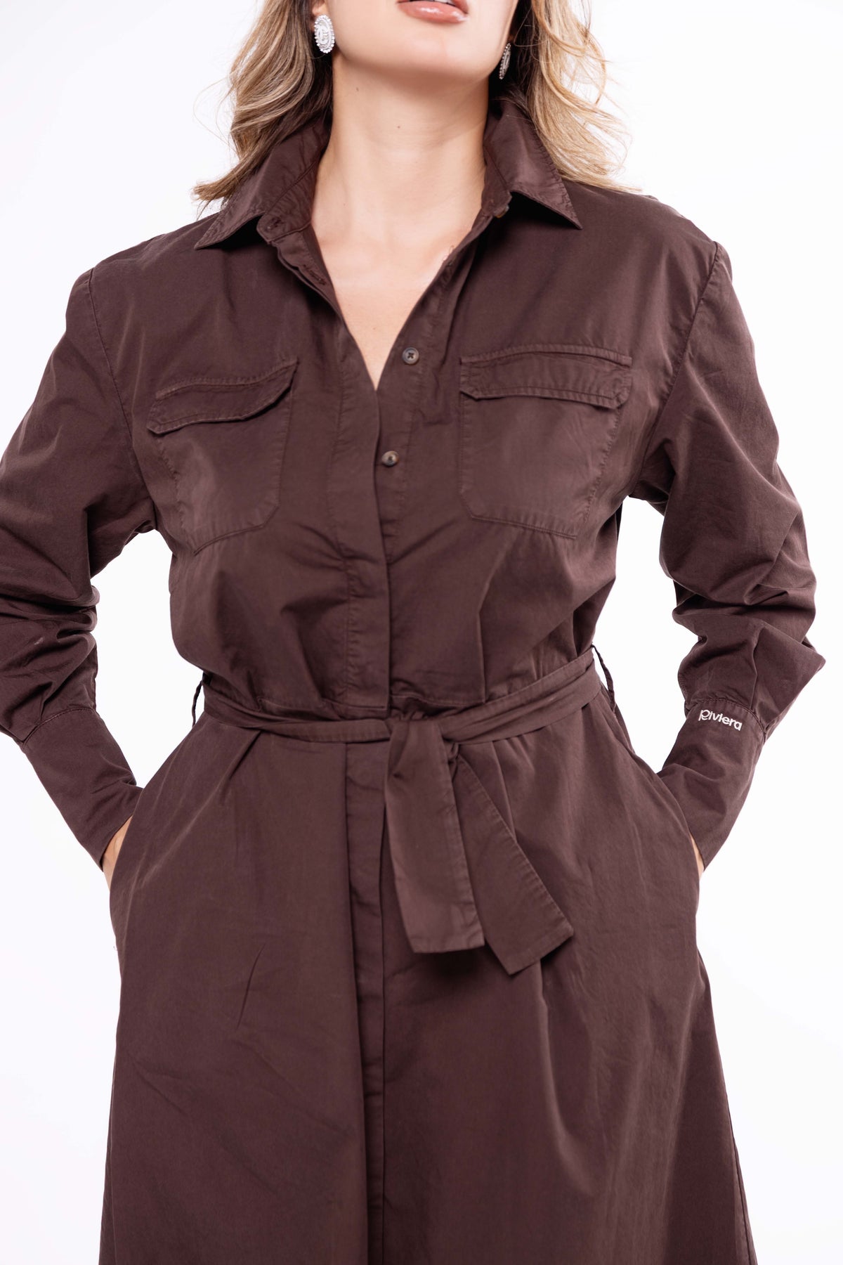 Robe longue Marron