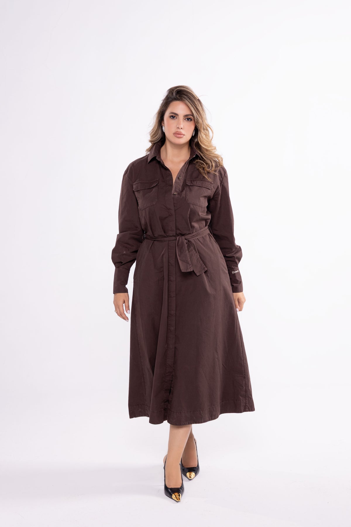 Robe longue Marron
