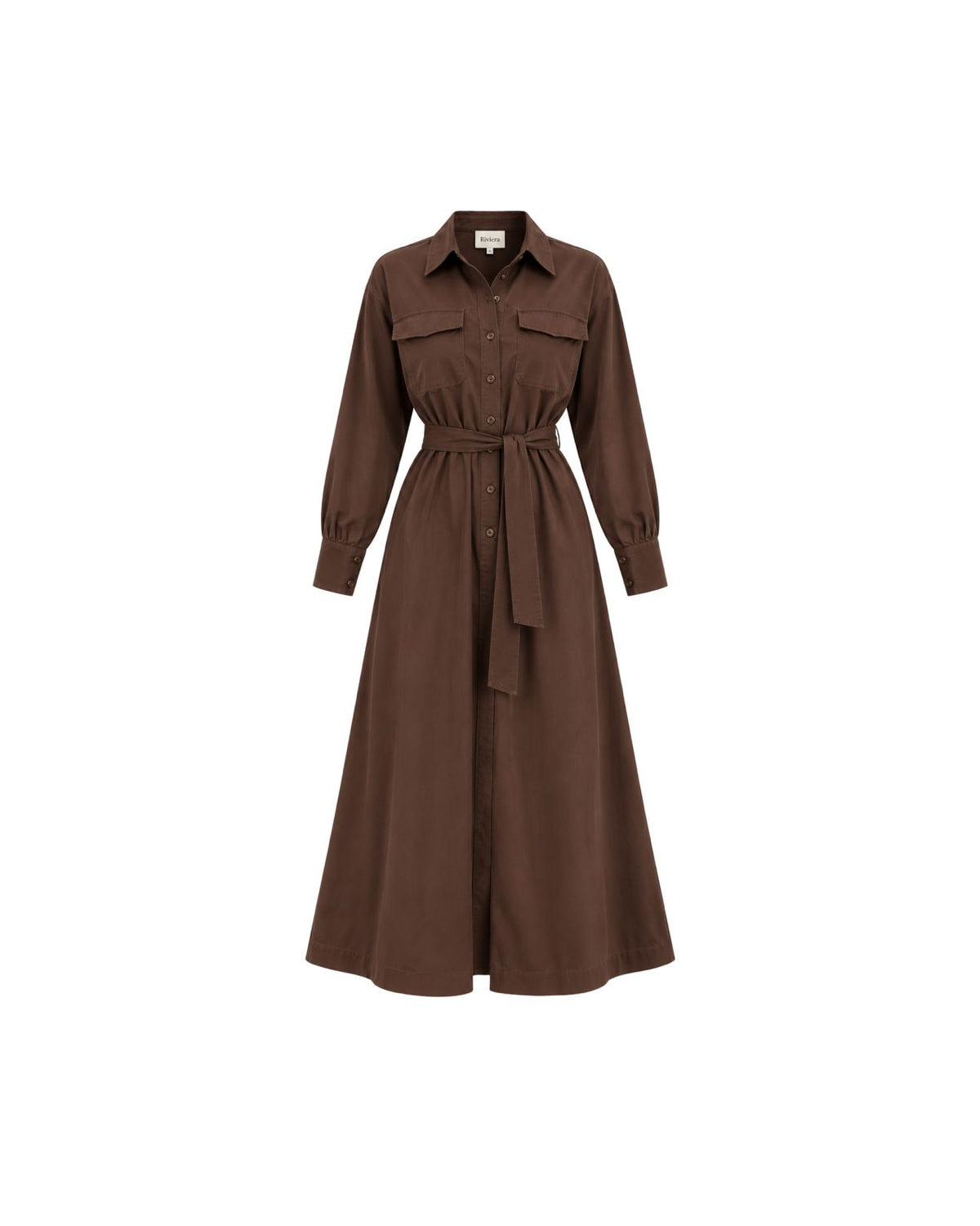 Robe longue Marron